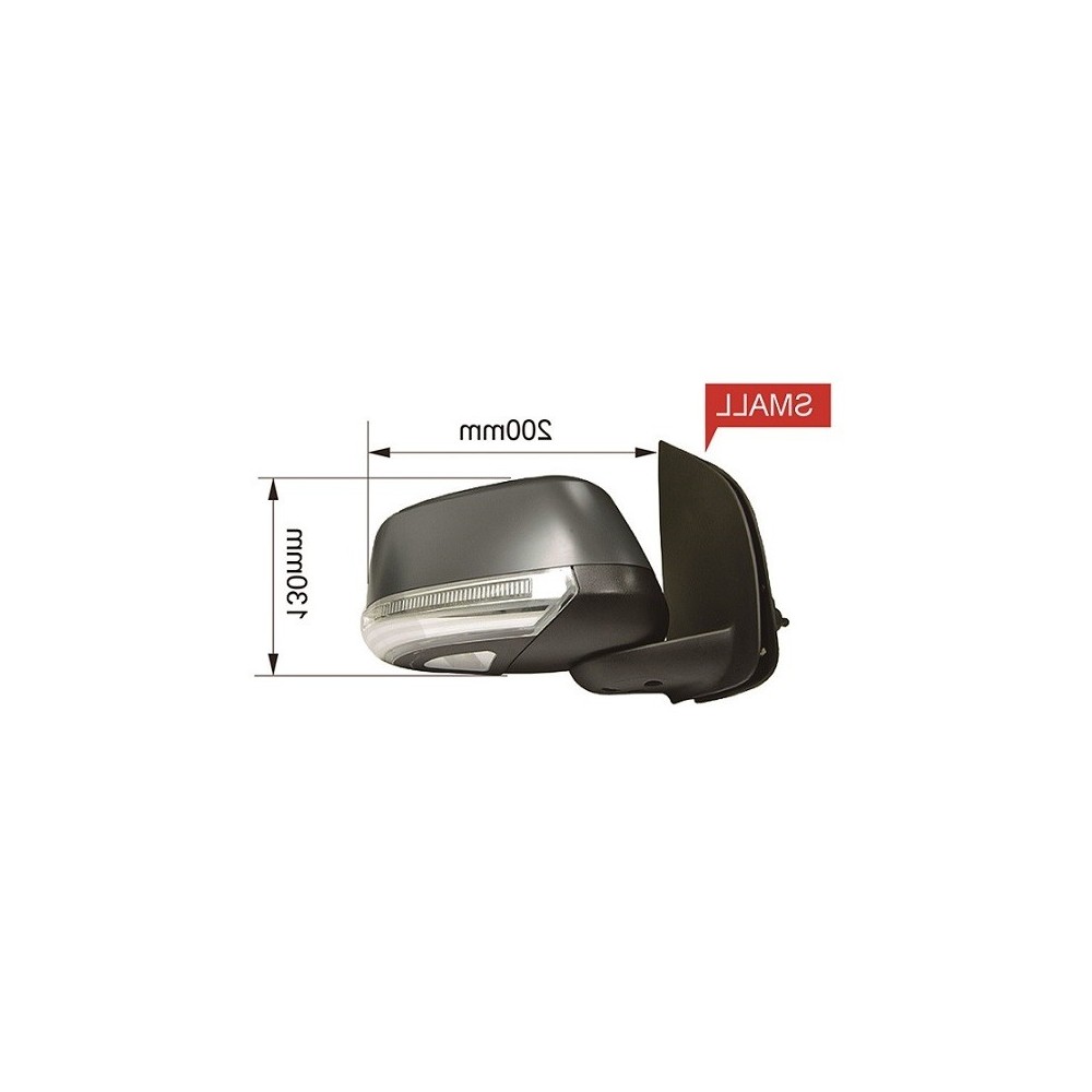Compra RETROVISOR DERECHO EL TÉRMICO CONVEXO P/P C/PISCA ABATIBLE C/LUZ CORT 11PI NISSAN NISSAN NAVARA 07- al mejor precio en to