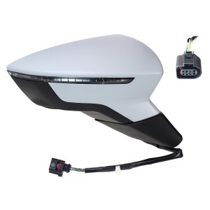 Compra RETROVISOR DERECHO ELÉCTRICO P/P CONVEXO TÉRMICO ABATIBLE C/PIS 8+4 PINES SEAT SEAT LEON 12- al mejor precio en todocarro