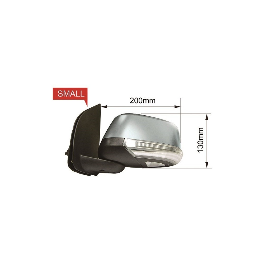Compra RETROVISOR IZQUIERDO EL TÉRMICO CONVEXO CROM C/PISCA C/LUZ CORT 9PIN NISSAN NISSAN NAVARA 07- al mejor precio en todocarr