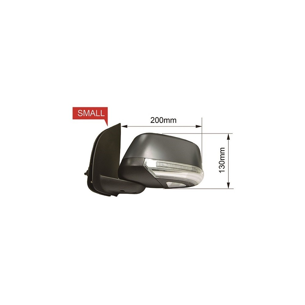 Compra RETROVISOR IZQUIERDO EL TÉRMICO CONVEXO P/P C/PISCA ABATIBLE C/LUZ CORT 11PI NISSAN NISSAN NAVARA 07- al mejor precio en 