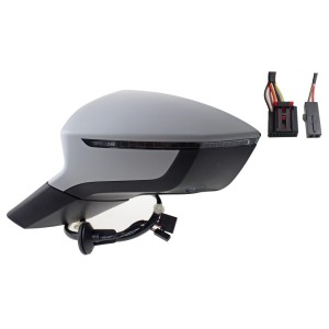 Achetez RÉTROVISEUR ÉLECTRIQUE CHAUFFANT GAUCHE RÉTRACTABLE AVEC CLIGNOTANT AVEC ANGLE MORT CONVEXE 9+2 BROCHES SEAT SEAT ATECA 