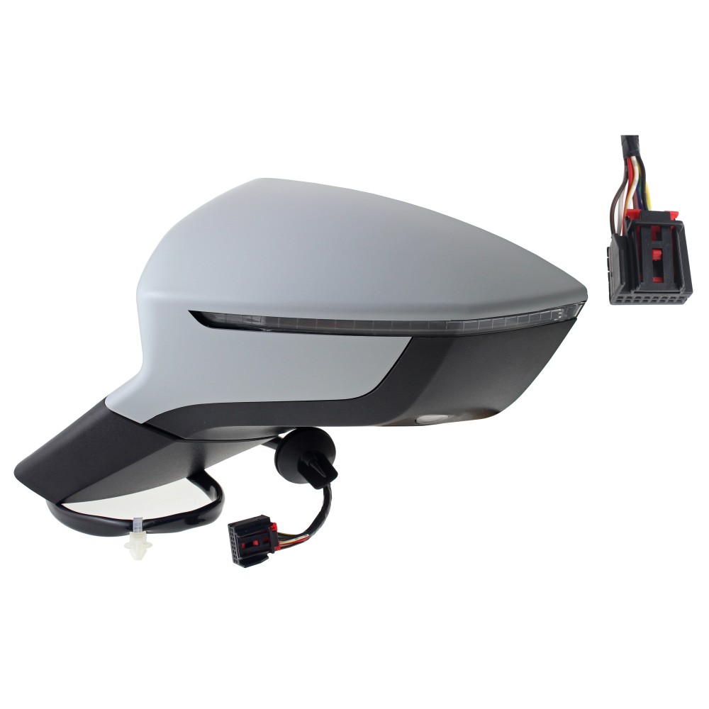 Achetez RÉTROVISEUR ÉLECTRIQUE CHAUFFANT GAUCHE RÉTRACTABLE AVEC CLIGNOTANT LUMIÈRE DE COURTOISIE CONVEXE 9 BROCHES SEAT SEAT AT