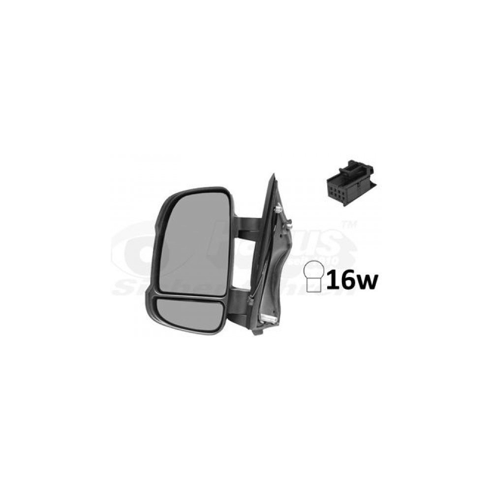 Achetez RÉTROVISEUR GAUCHE MANUEL CONVEXE AVEC CLIGNOTANT W16W BRAS COURT (8CM) 2 BROCHES FIAT FIAT DUCATO/JUMP 06- au meilleur 