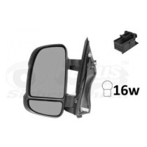 Compra RETROVISOR IZQUIERDO MANUAL CONVEXO C/PIS W16W BRAZO CORTO(8CM) 2PIN PEUGEOT FIAT DUCATO/JUMP 06- al mejor precio en todo