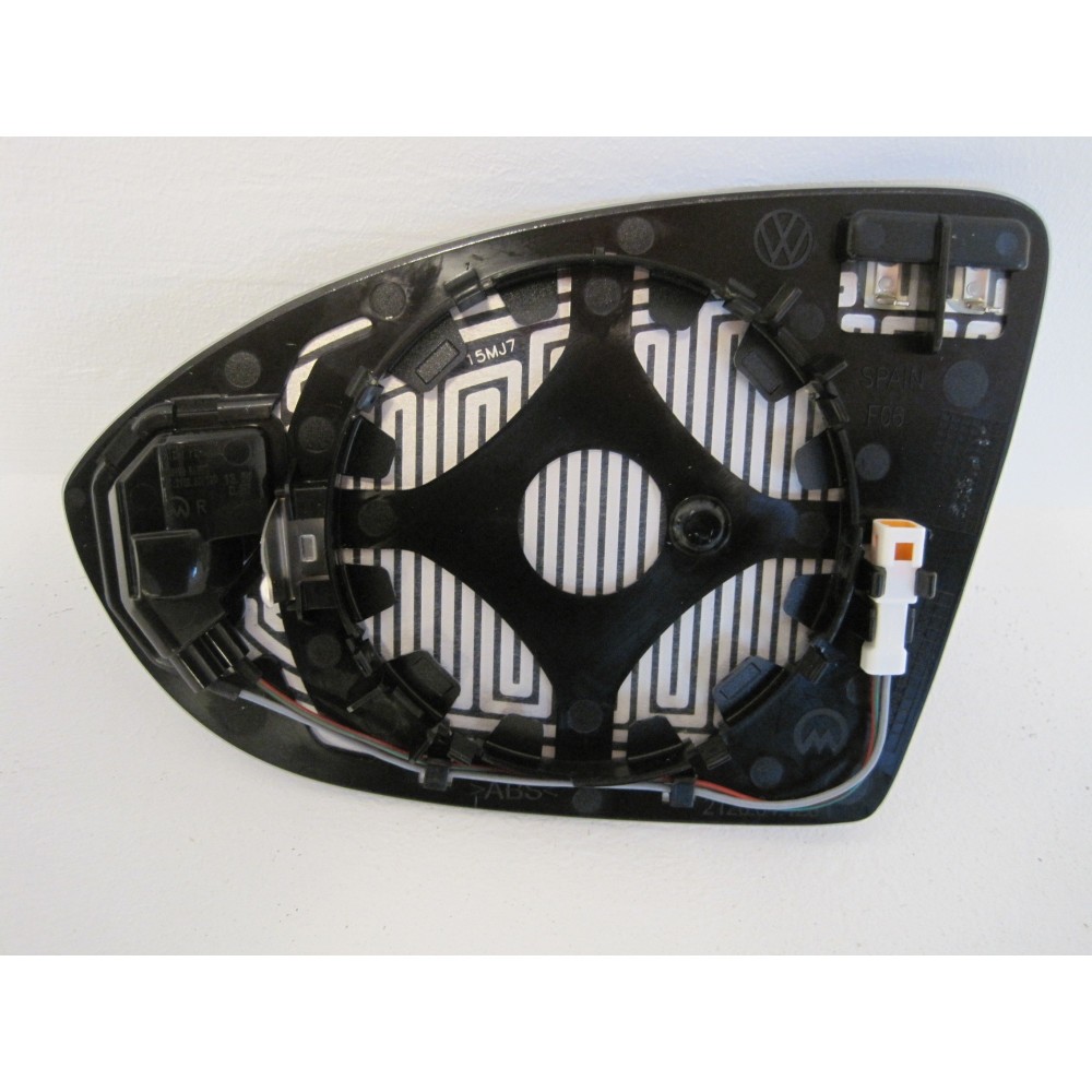 Compra CRISTAL RETROVISOR DERECHO CONVEXO TÉRMICO ANGULO MUERTO VW VW GOLF VII SPORTSVAN 14- al mejor precio en todocarrocería.c